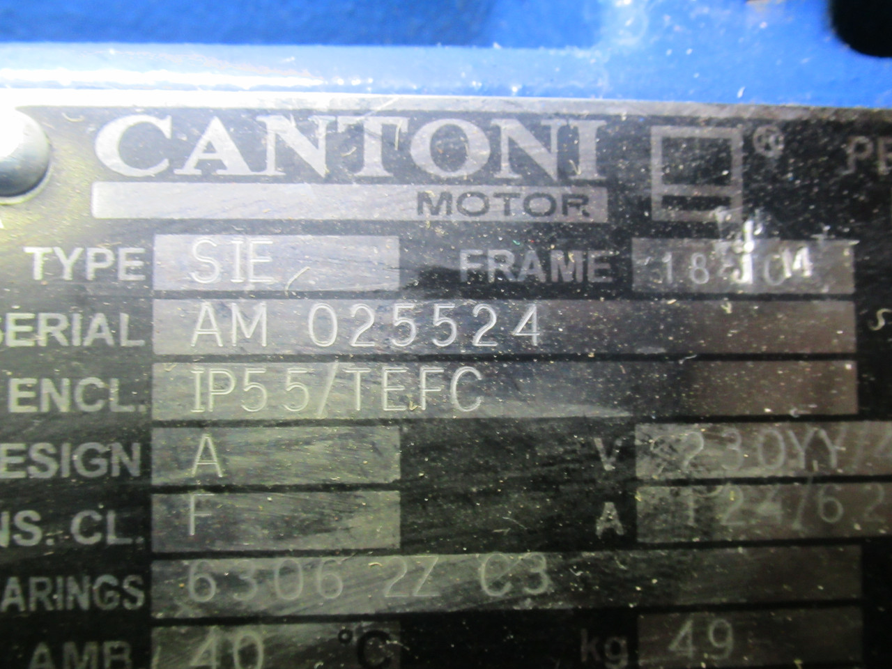 Price Pump 815G522 Centrifugal Pump C/W Cantoni 5HP 3535RPM 230/460V USED