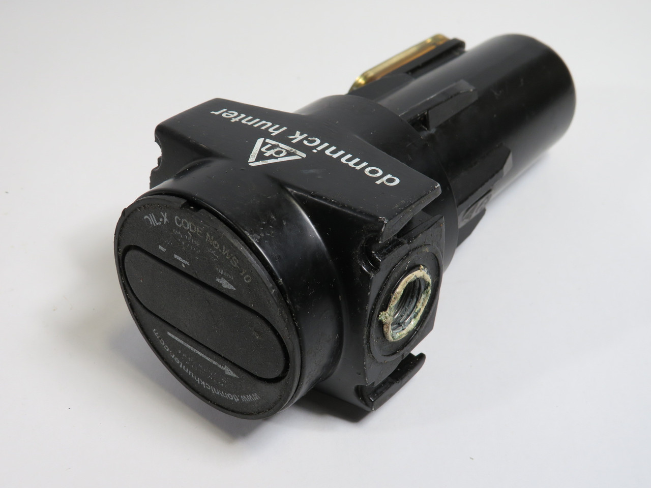 Domnick Hunter WS010BNFX/US Oil-X Water Separator 3/8" NPT USED