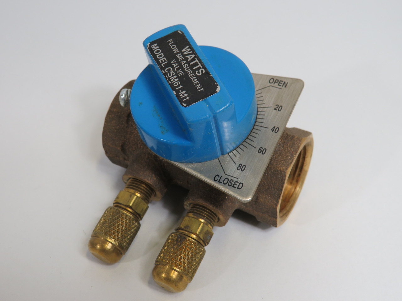 Watts 0856738 CSM-61T-M1 Flow Measurement Valve 3/4" Bronze SHELF WEAR ! NEW !