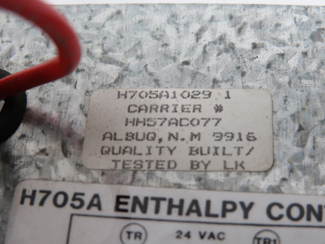 Honeywell H705A1029 Enthalpy Control Module Carrier HH57AC077 USED