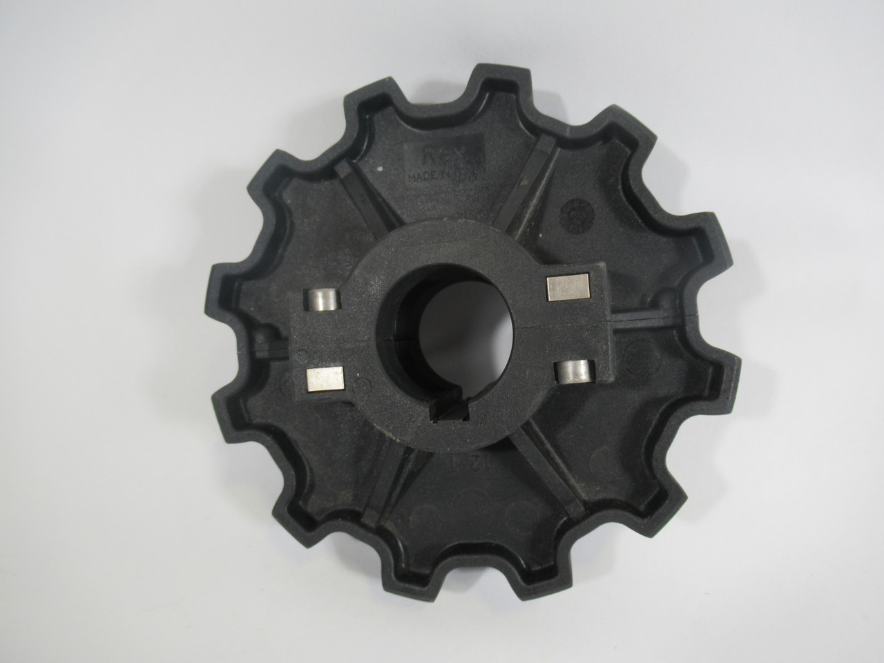 Rexroth Black Plastic Sprocket 1-3/8"ID 2-1/4"LTB 6"OD 12T USED