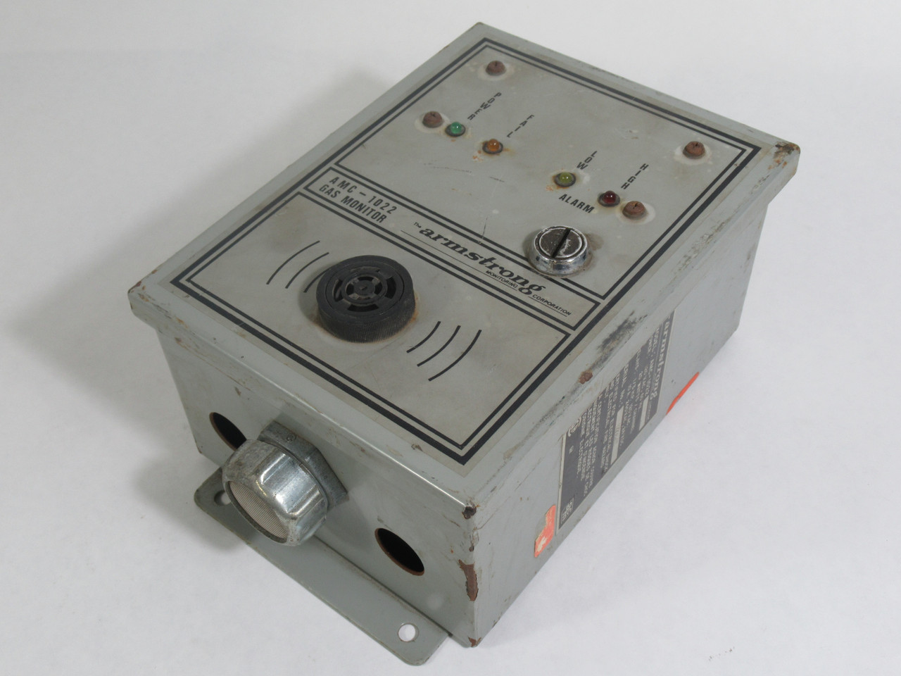Armstrong AMC-1022-AMMONIA Ammonia Gas Monitor 120V 60Hz 20W RUST USED