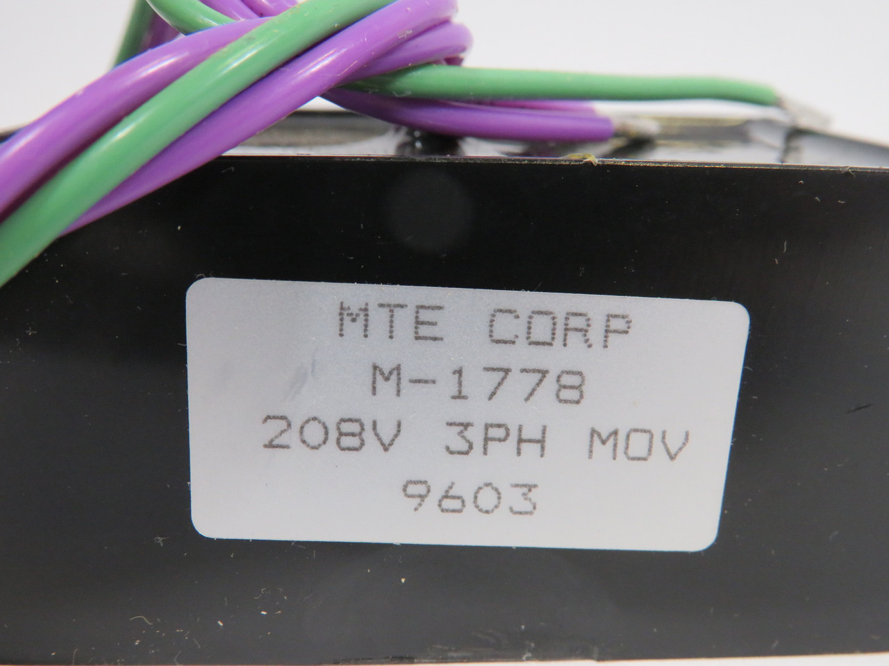 MTE M-1778 MOV Network Filter 208V 3Ph MOV ! NOP !