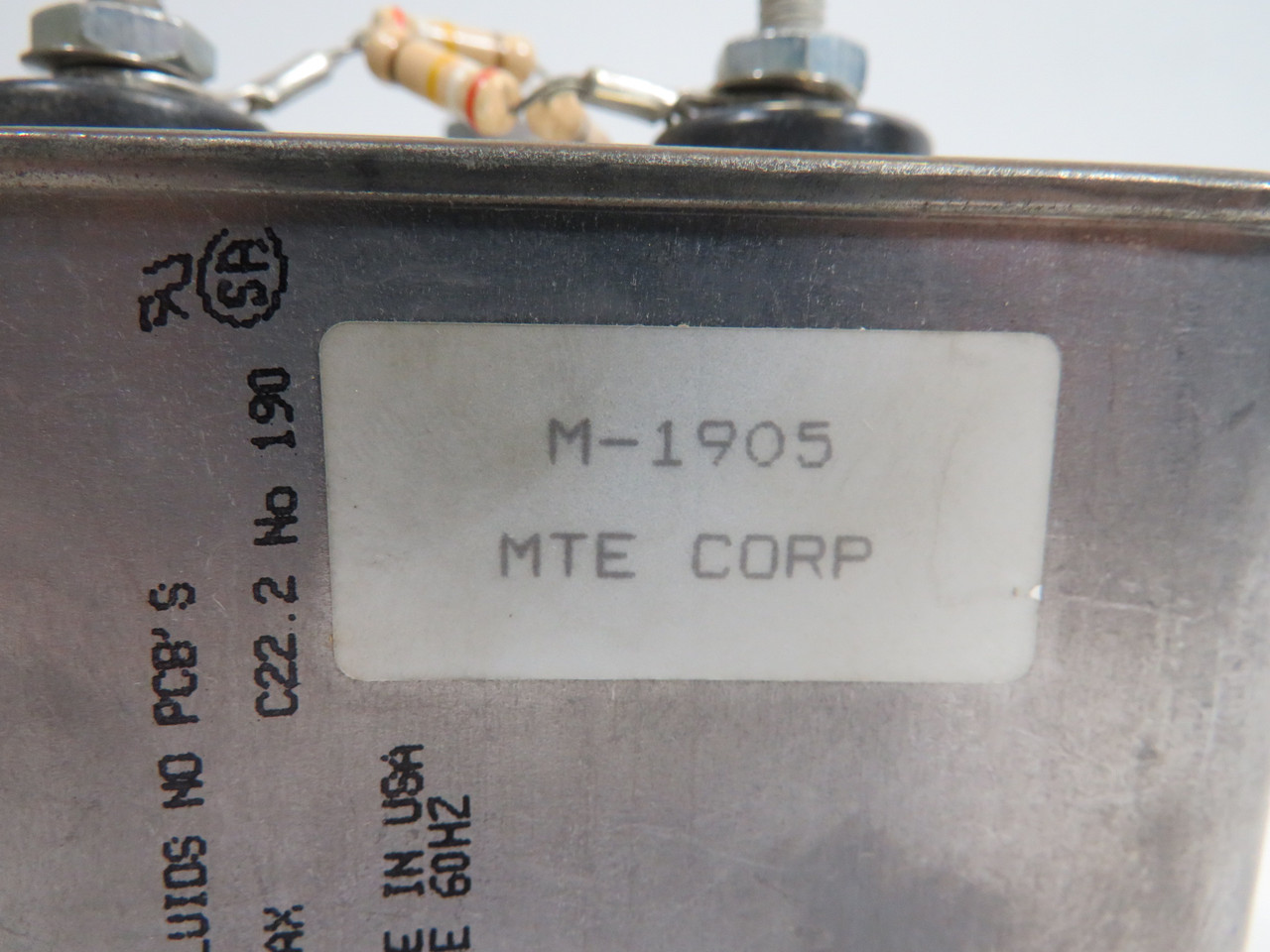 Sprague 2X63BCDMC Capacitor 2000KVA 600V 3Ph 60Hz MTE M-1905 USED