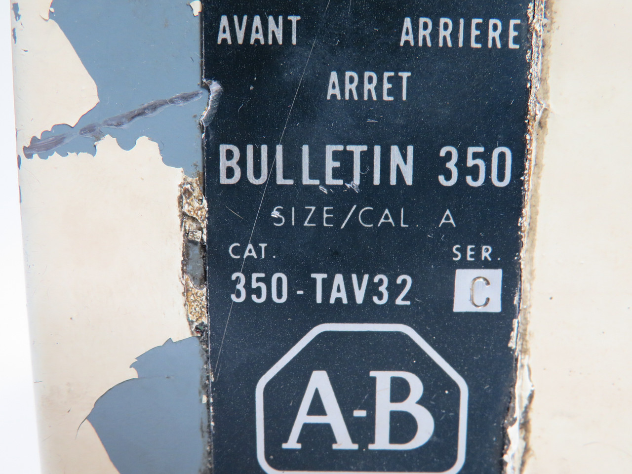 Allen-Bradley 350-TAV32 Ser C Reversing Drum Switch Size A USED