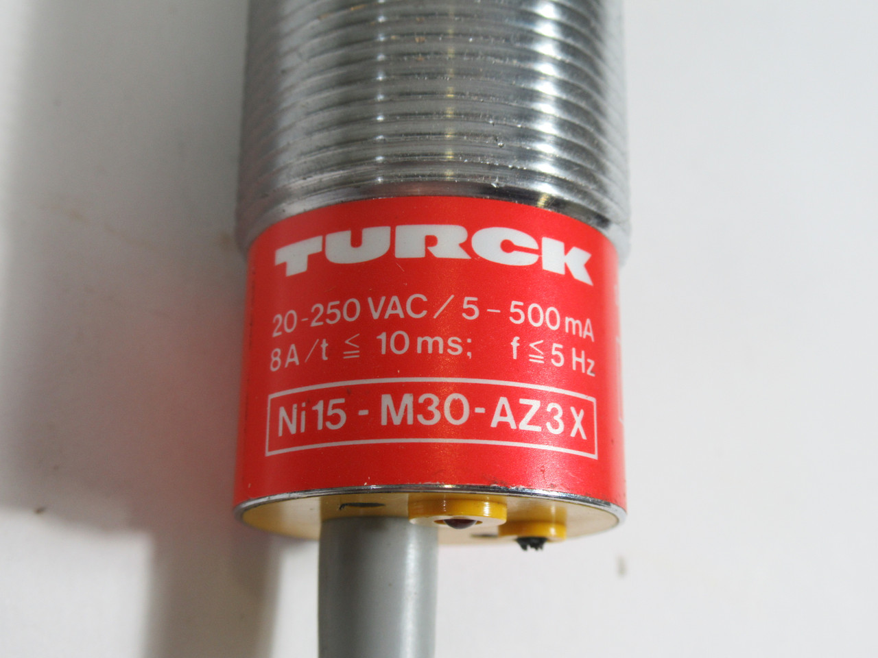 Turck Ni15-M30-AZ3X Inductive Sensor 20-250VAC 5-500mA 15mm 8A/+ 5Hz ! NOP !