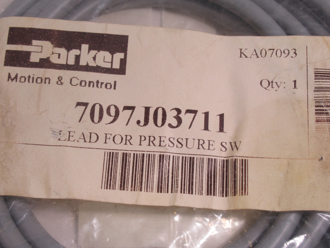 Parker 7097J03711 Lead For Pressure Switch (LPS10/LPSV) 240V Max ! NWB !