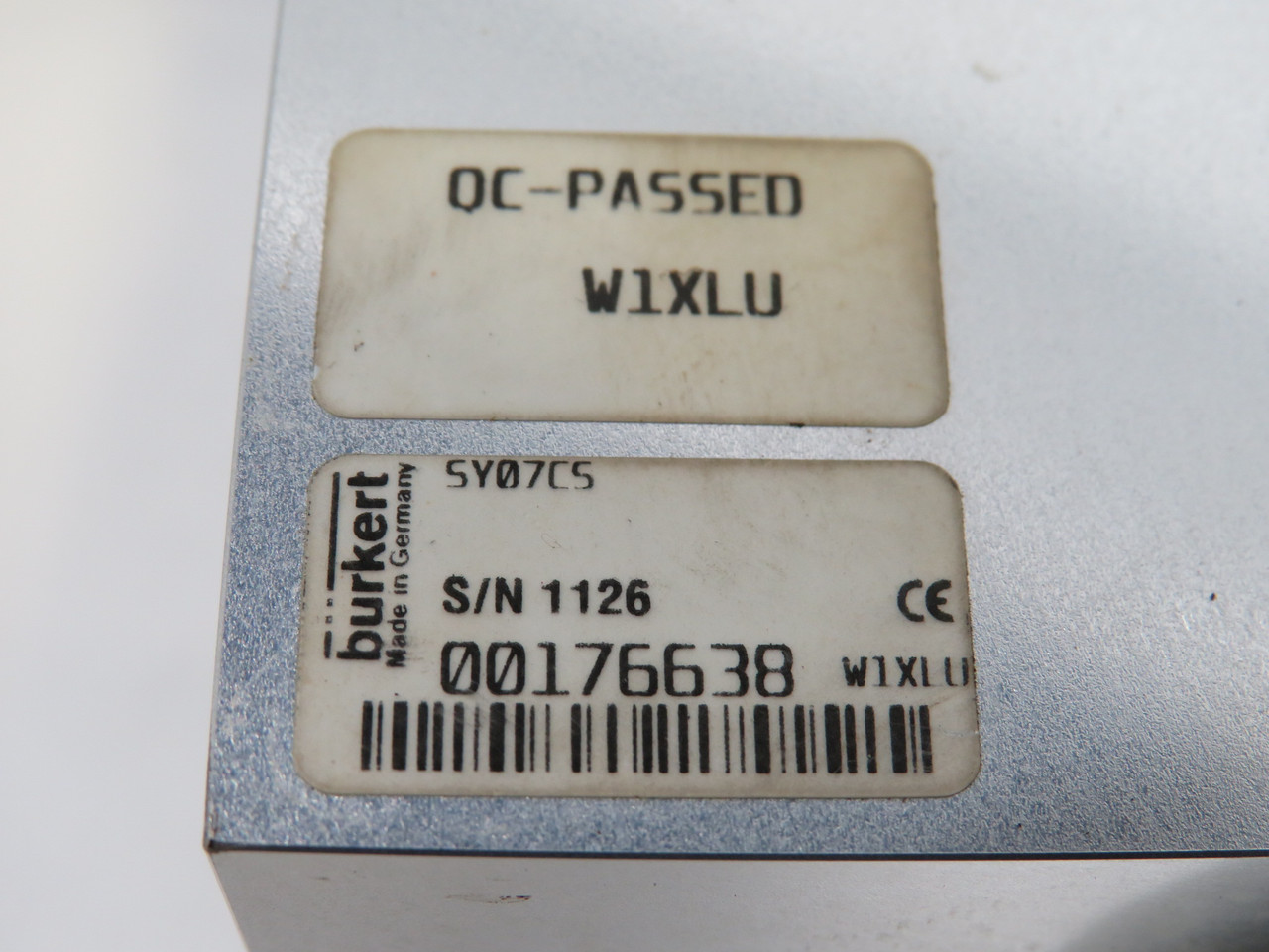 Burkert 00176638 SY07CS W1XLU Solenoid Assembly SHELF WEAR USED