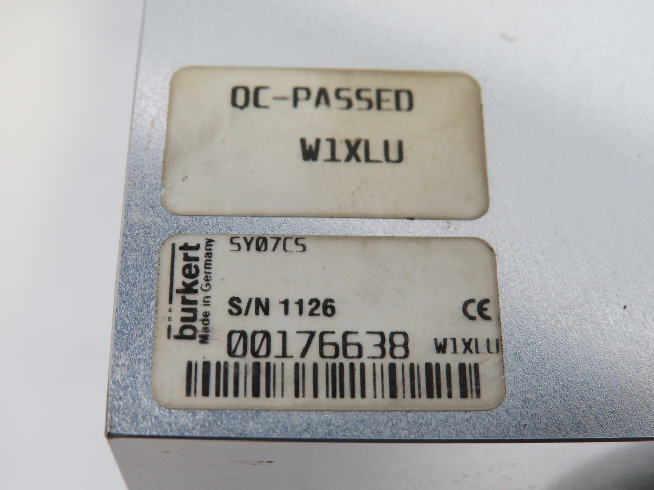 Burkert 00176638 SY07CS W1XLU Solenoid Assembly COSMETIC DAMAGE USED