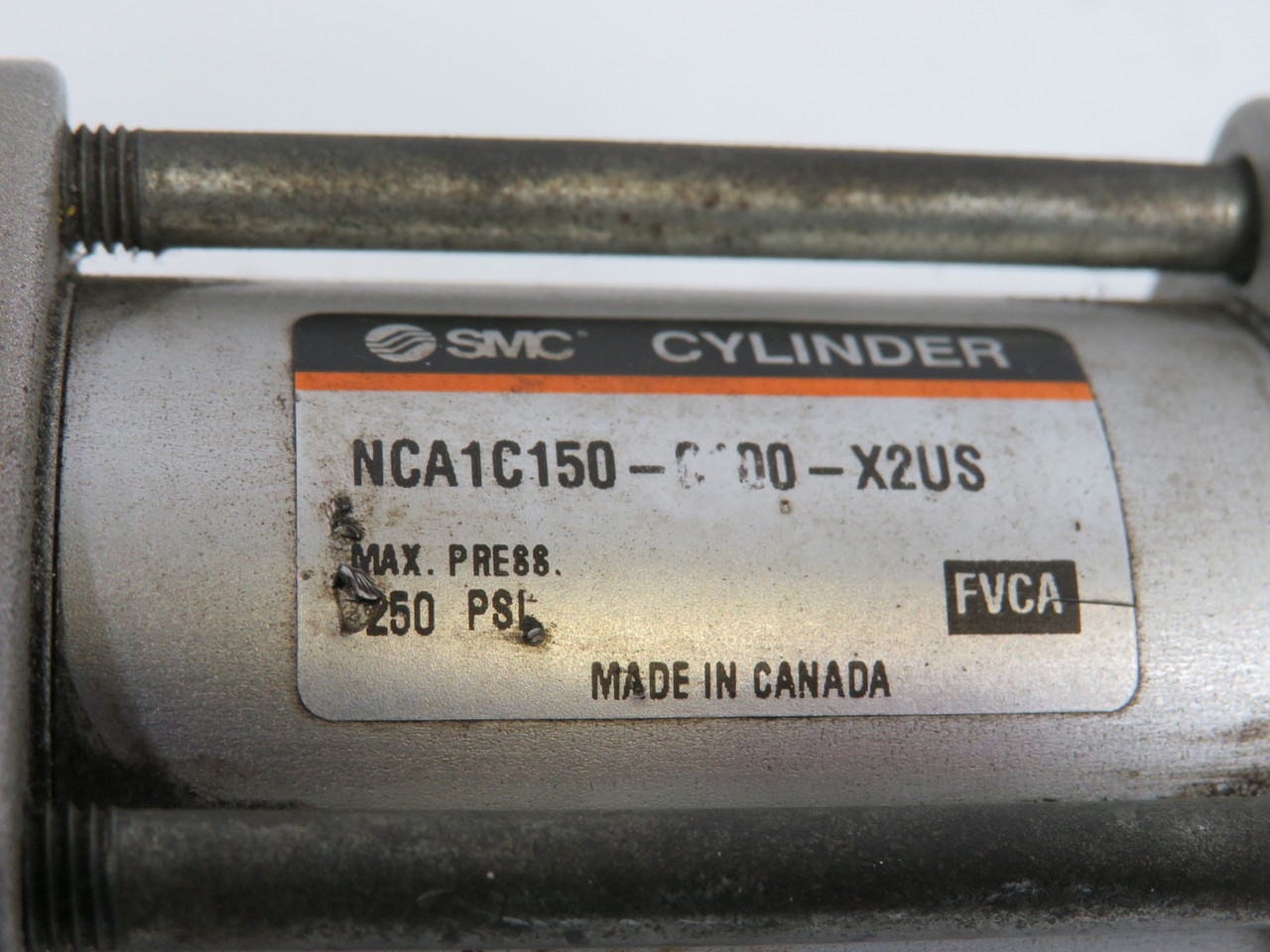 SMC NCA1C150-0100-X2US Med Duty Air Cylinder 1.5"B 1"S NoClevis SHELF WEAR USED