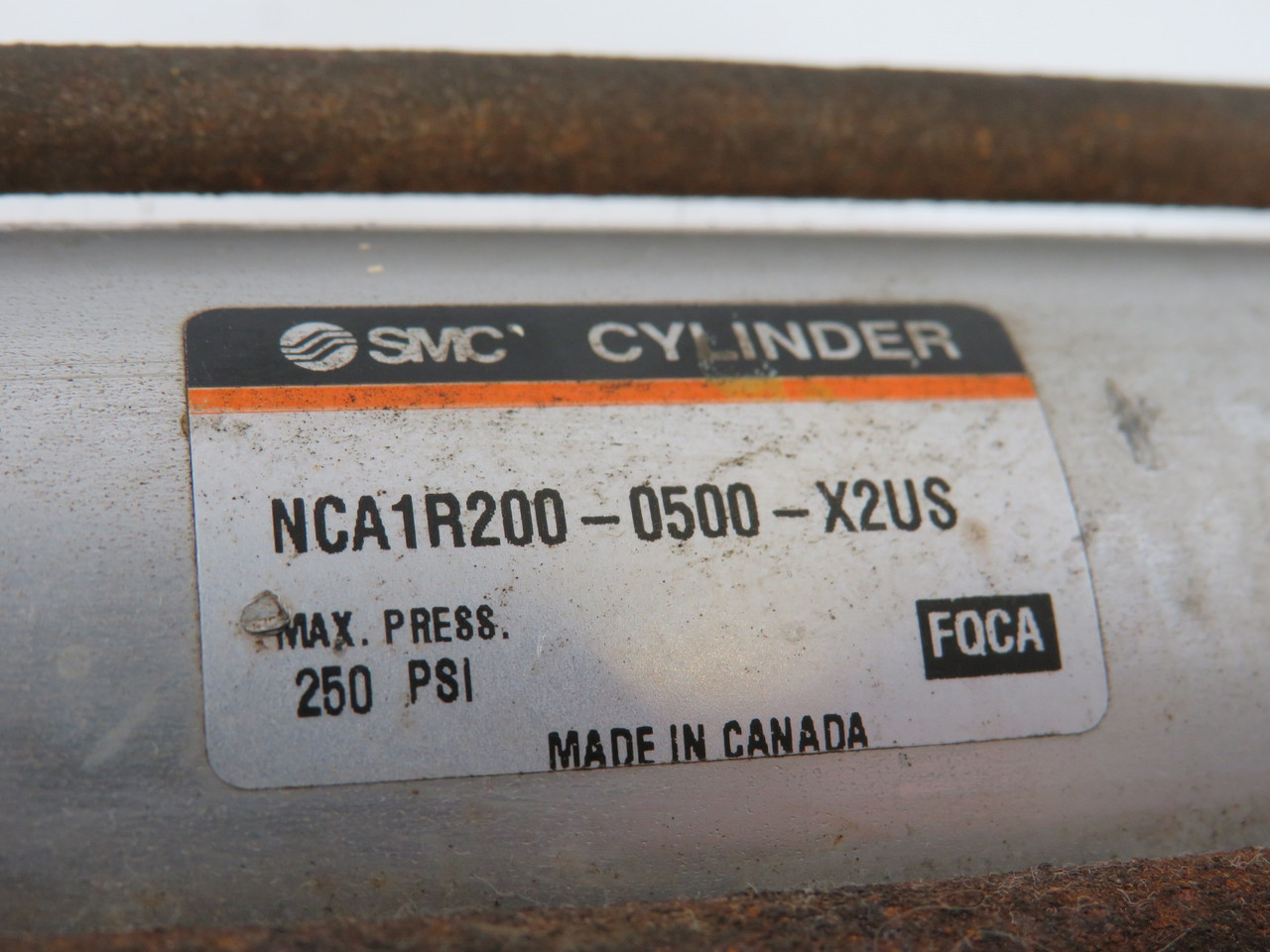 SMC NCA1R200-0500-X2US Med Duty Air Cylinder 2" Bore 5" Stroke SHELF WEAR USED