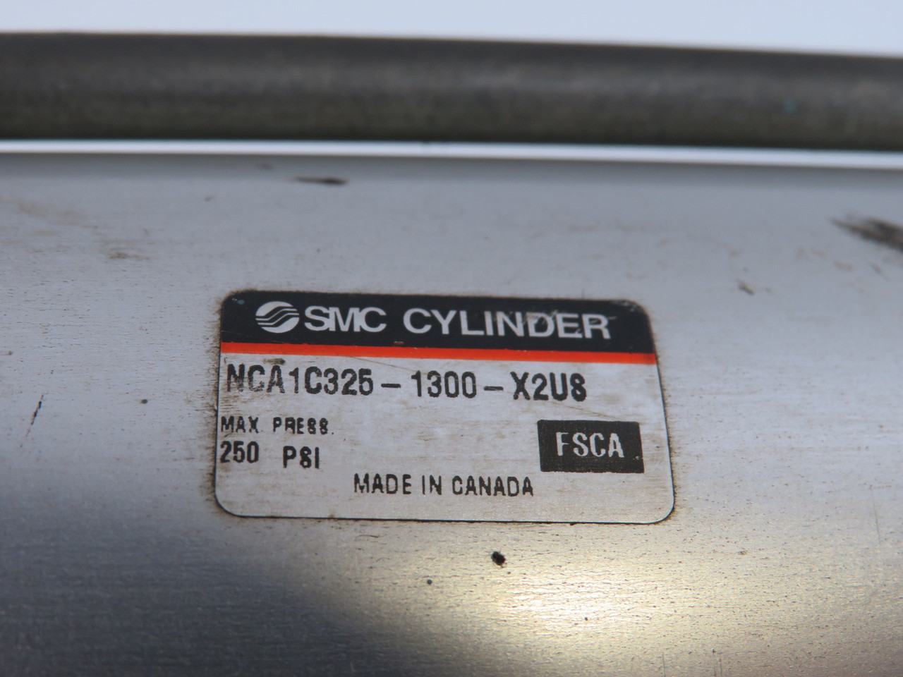 SMC NCA1C325-1300-X2US Med Duty Air Cylinder 3.25"B 13"S Clevis SHELF WEAR USED