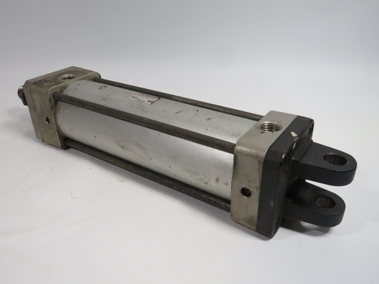 SMC NCA1C325-0900-XB5 Med Duty Air Cylinder 3.25"B 9"S w/Clevis SHELF WEAR USED