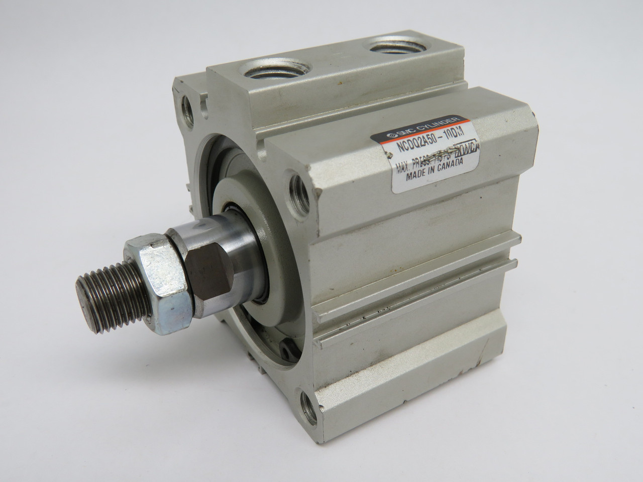 SMC NCDQ2A50-10DM Compact Cylinder 50mm Bore 10mm Stroke SHELF WEAR USED