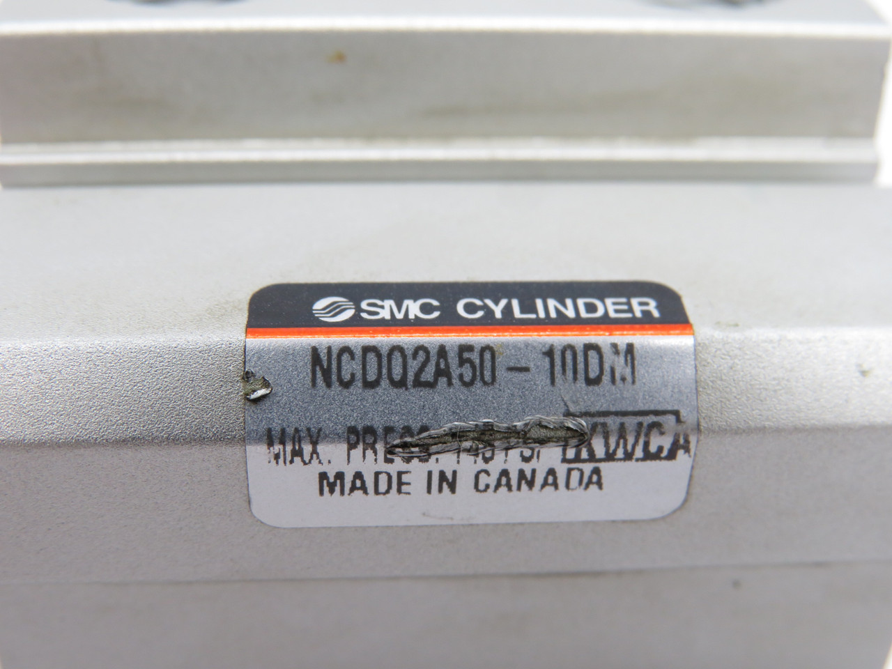 SMC NCDQ2A50-10DM Compact Cylinder 50mm Bore 10mm Stroke SHELF WEAR USED