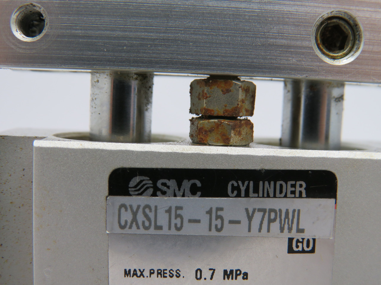 SMC CXSL15-15-Y7PWL Guided Cylinder 15mm Bore 15mm Stroke COSMETIC DMG USED