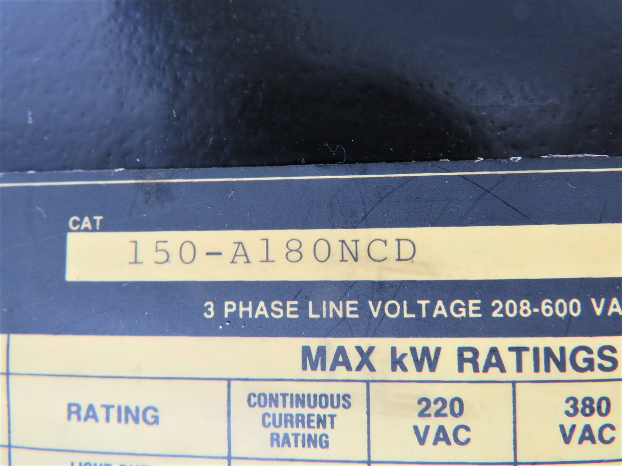 Allen-Bradley 150-A180NCD Motor Controller 150HP 120/240V SHELF WEAR USED