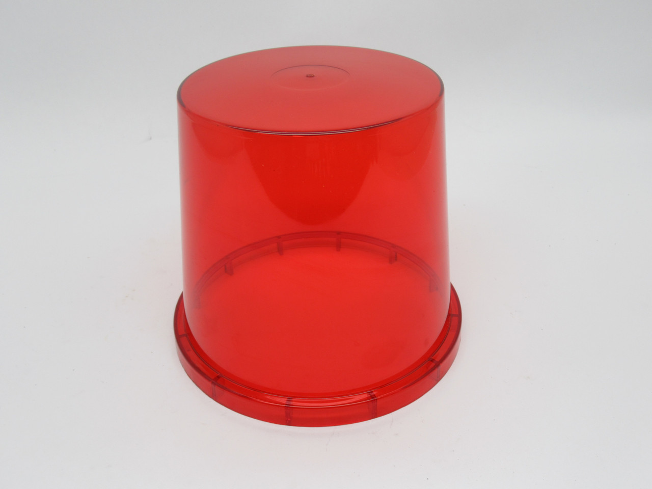 Generic BEACON Plastic Beacon Light Cover RED 5-7/16"Dia. 5-1/8"Height USED