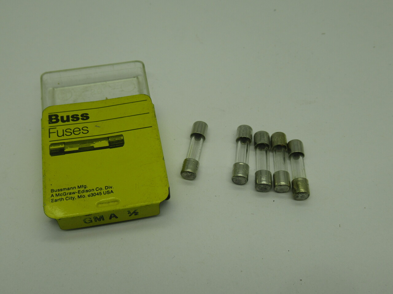 Bussmann GMA-1/2 Fast Acting Fuse *Lot of 5* NEW