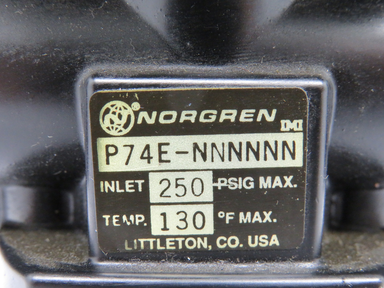 Norgren P74E-NNNNNN Smooth Start Valve 1/2" 2-Port 2-Position 250psig USED