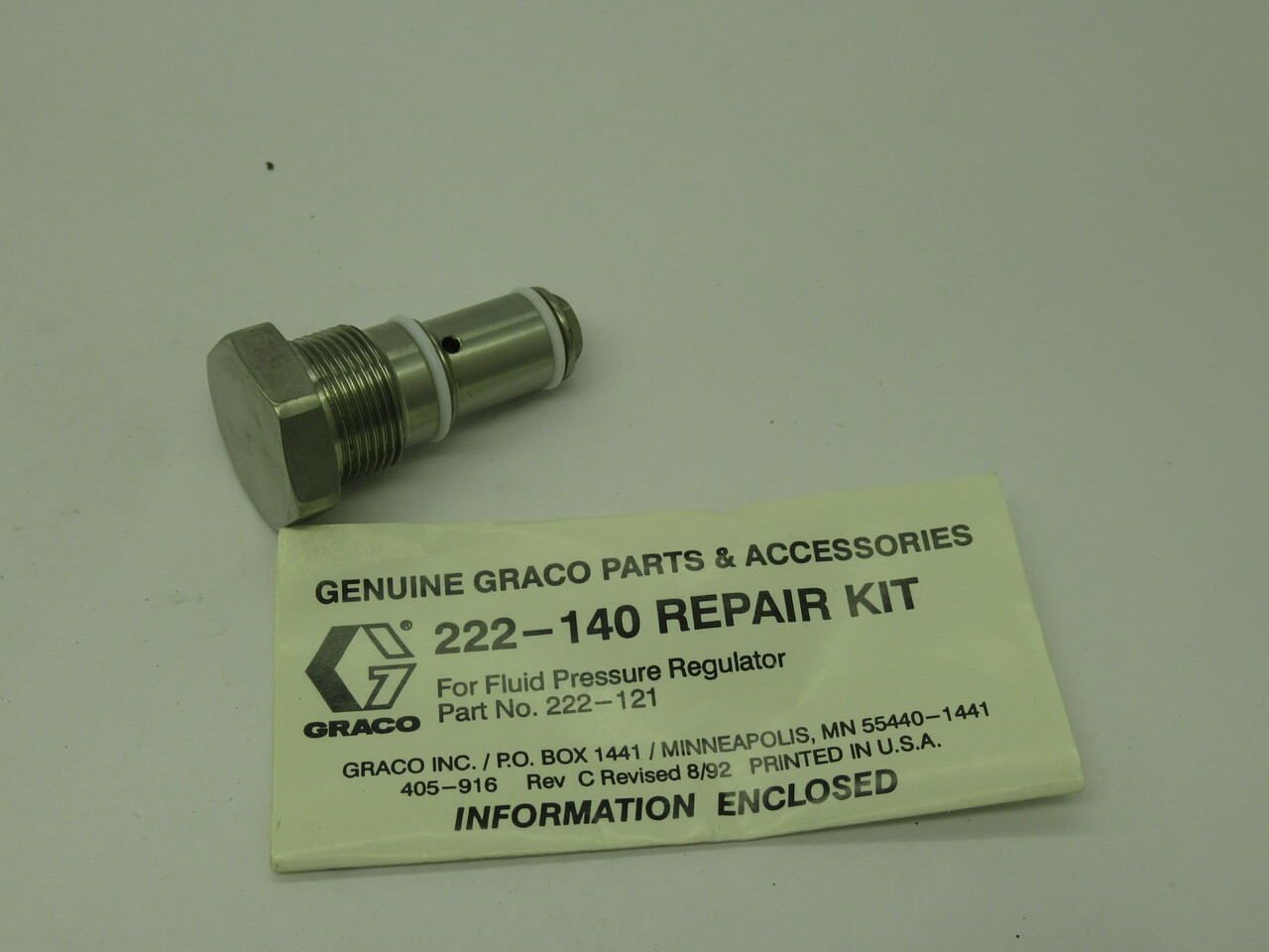 Genuine Graco Parts 222-140 Repair Kit For Fluid Pressure Regulator NEW