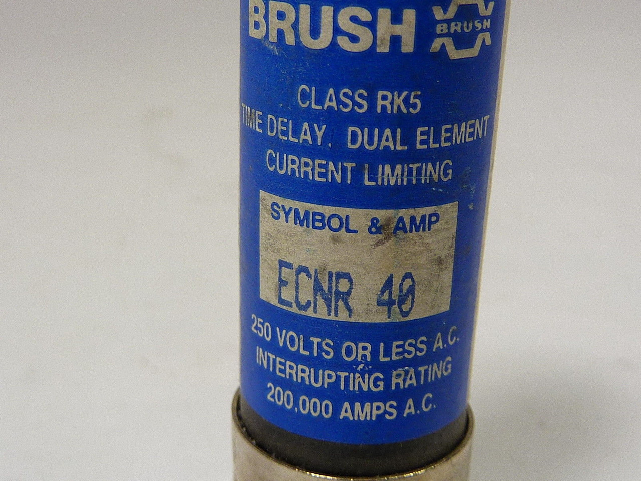 Brush ECNR-40 Time Delay Fuse 40A 250V USED