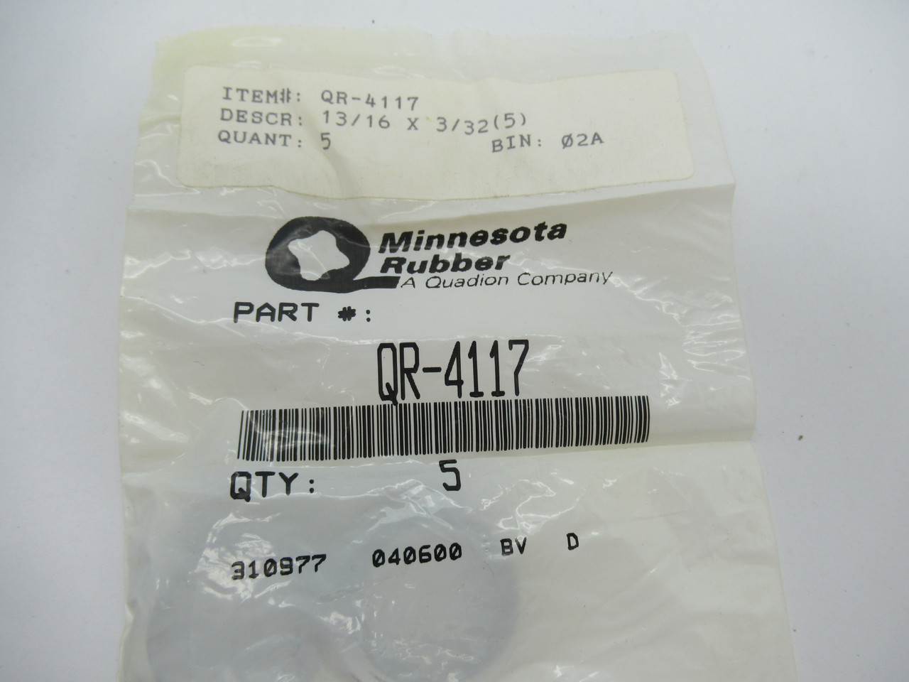 Minnesota Rubber QR-4117 O-Ring 5-Pack NWB
