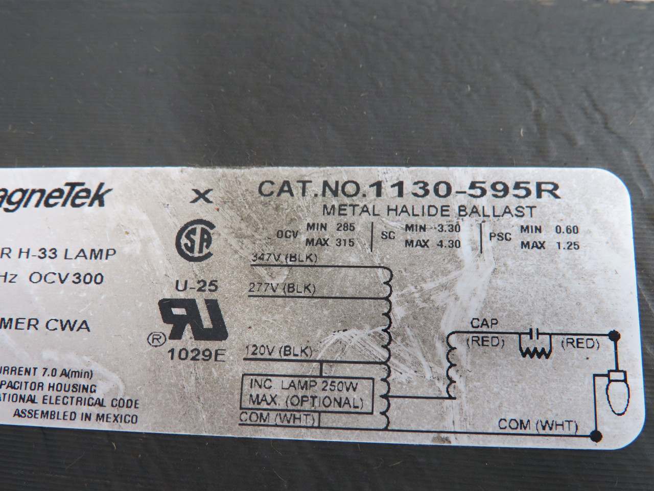 Magnetek 1130-595R-502K Ballast Autotransformer 120/277/347V 60Hz Open Box NEW