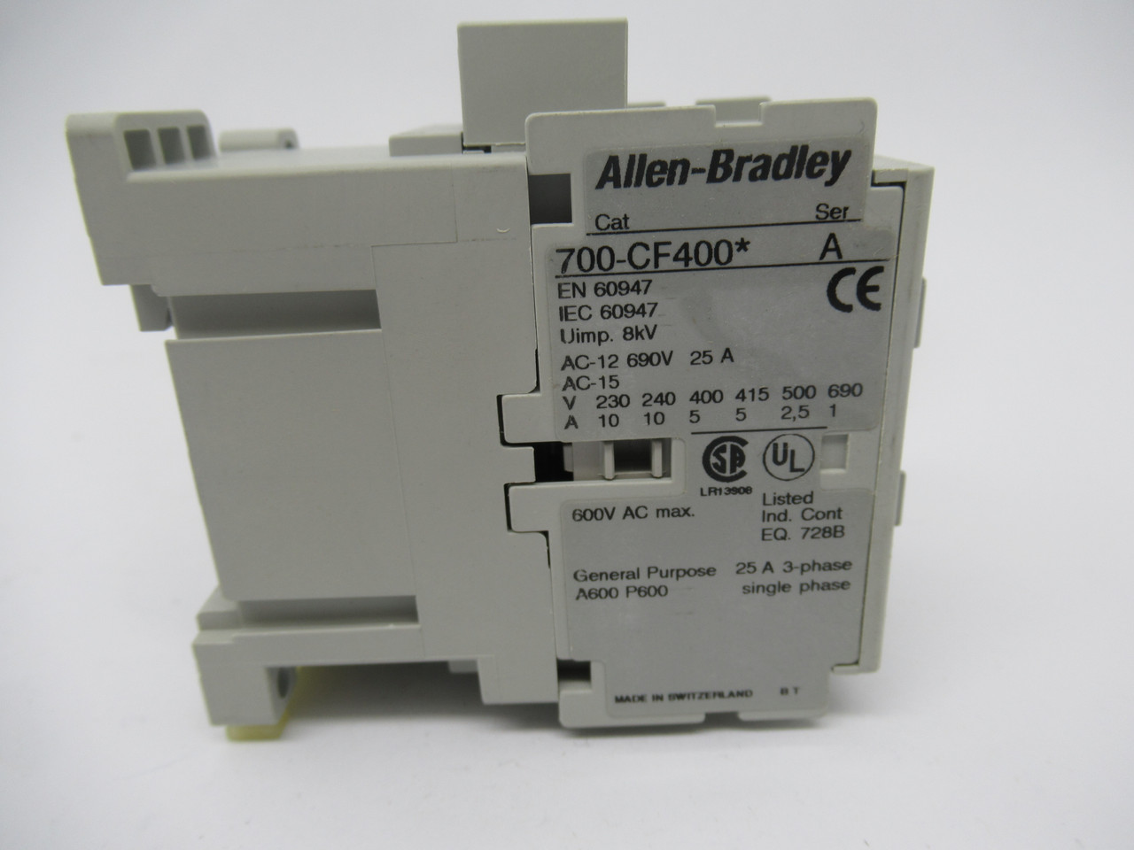 Allen-Bradley 700-CF400D Series A Control Relay 110/120V 50/60Hz 4NO NEW