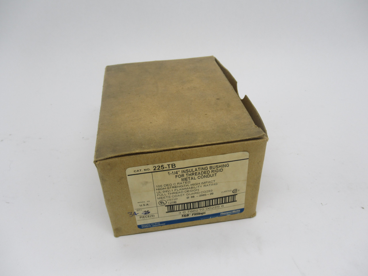 Thomas & Betts 225-TB Insulating Bushing For Rigid Conduit 1-1/4" Lot of 25 NEW