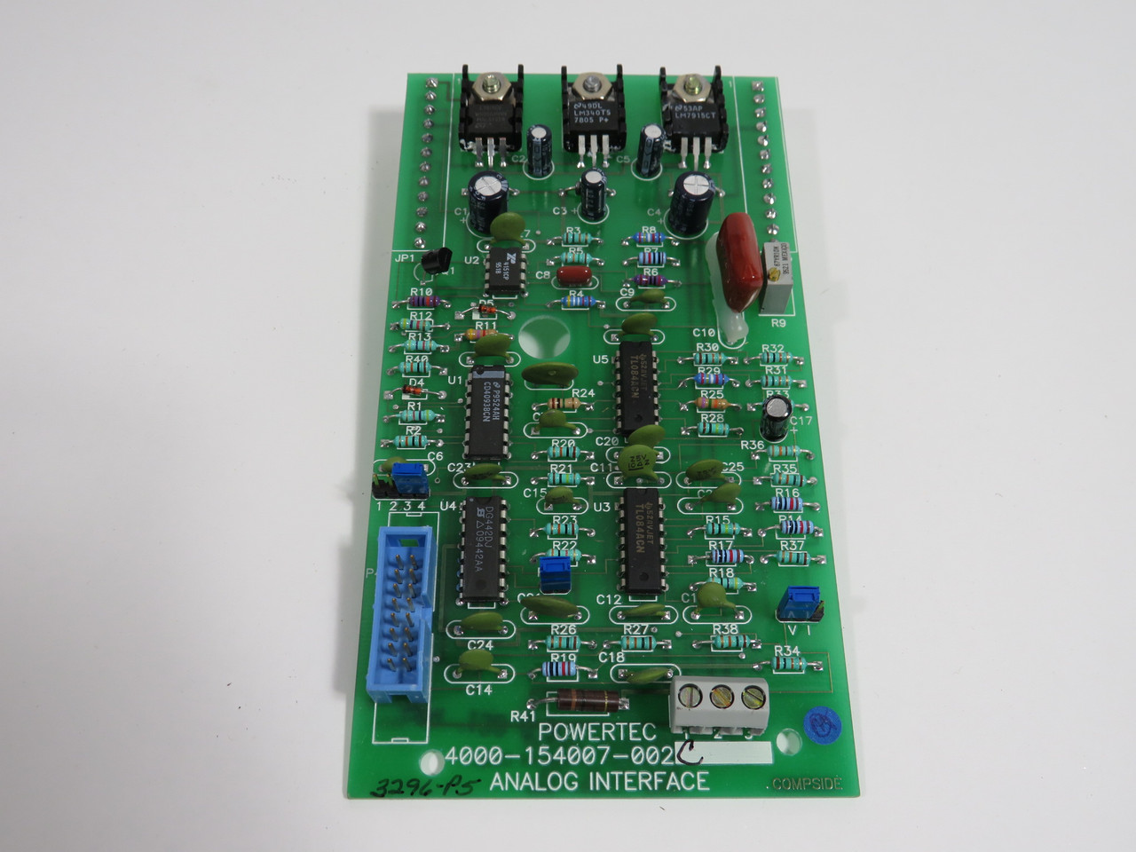 Powertek 4000-154007-002C Analog Interface 3296-P5 NOP