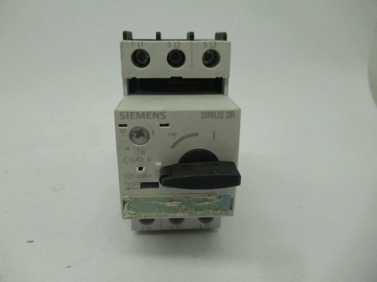 Siemens 3RV1021-4CA10 Circuit Breaker 17-22Amp Class 10 SCREW TERMINAL USED