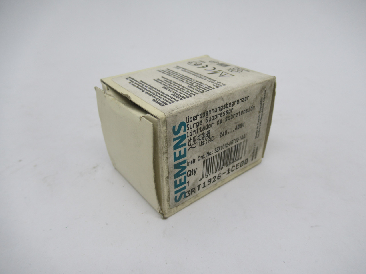 Siemens 3RT1926-1CE00 Surge Suppressor 240-400VAC NEW
