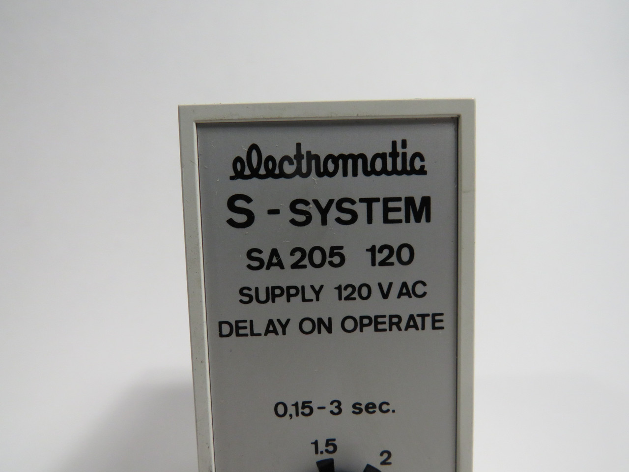 Electromatic SA2051203S Delay On Timer 0.15-3s 120V 11-Pin NOP