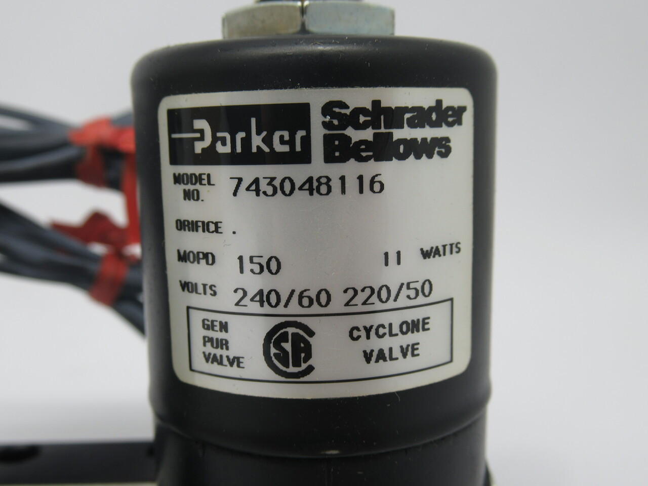 Parker 520001116 Double Solenoid Valve 4Way 3-Pos 220/240V 50/60Hz 150psi NEW