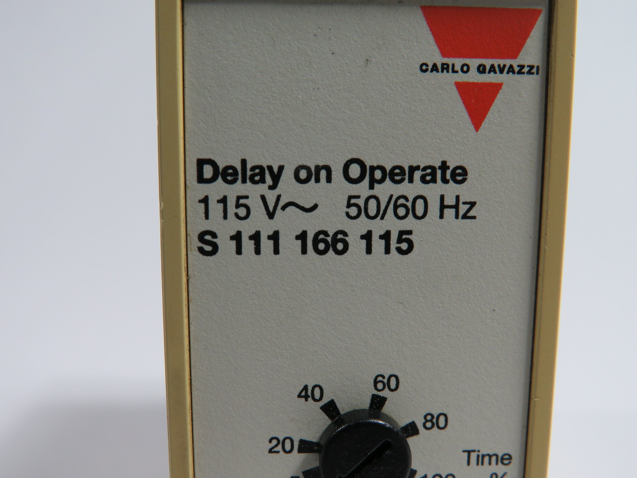 Carlo Gavazzi S111166115 Delay On Timer 5-100% 115V 11-Pin SHELF WEAR USED