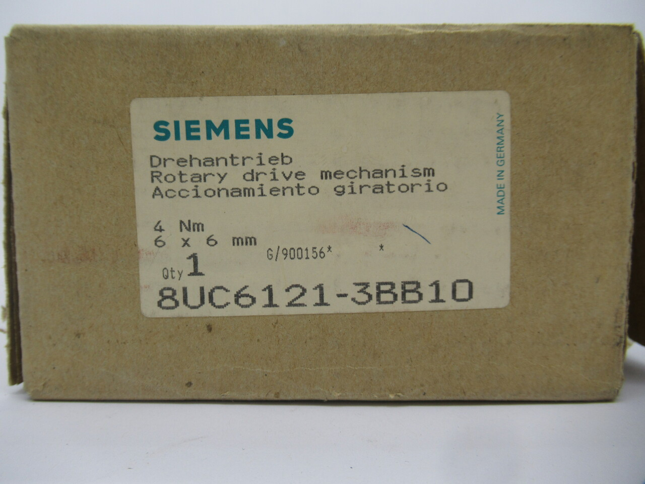 Siemens 8UC6121-3BB10 Rotary Drive Mechanism NEW