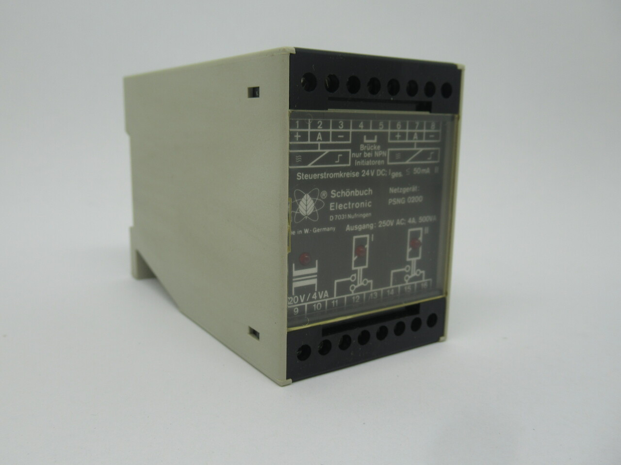 Schonbuch PSNG0200 Safety Relay 24V DC 50mA 220V/4VA NOP