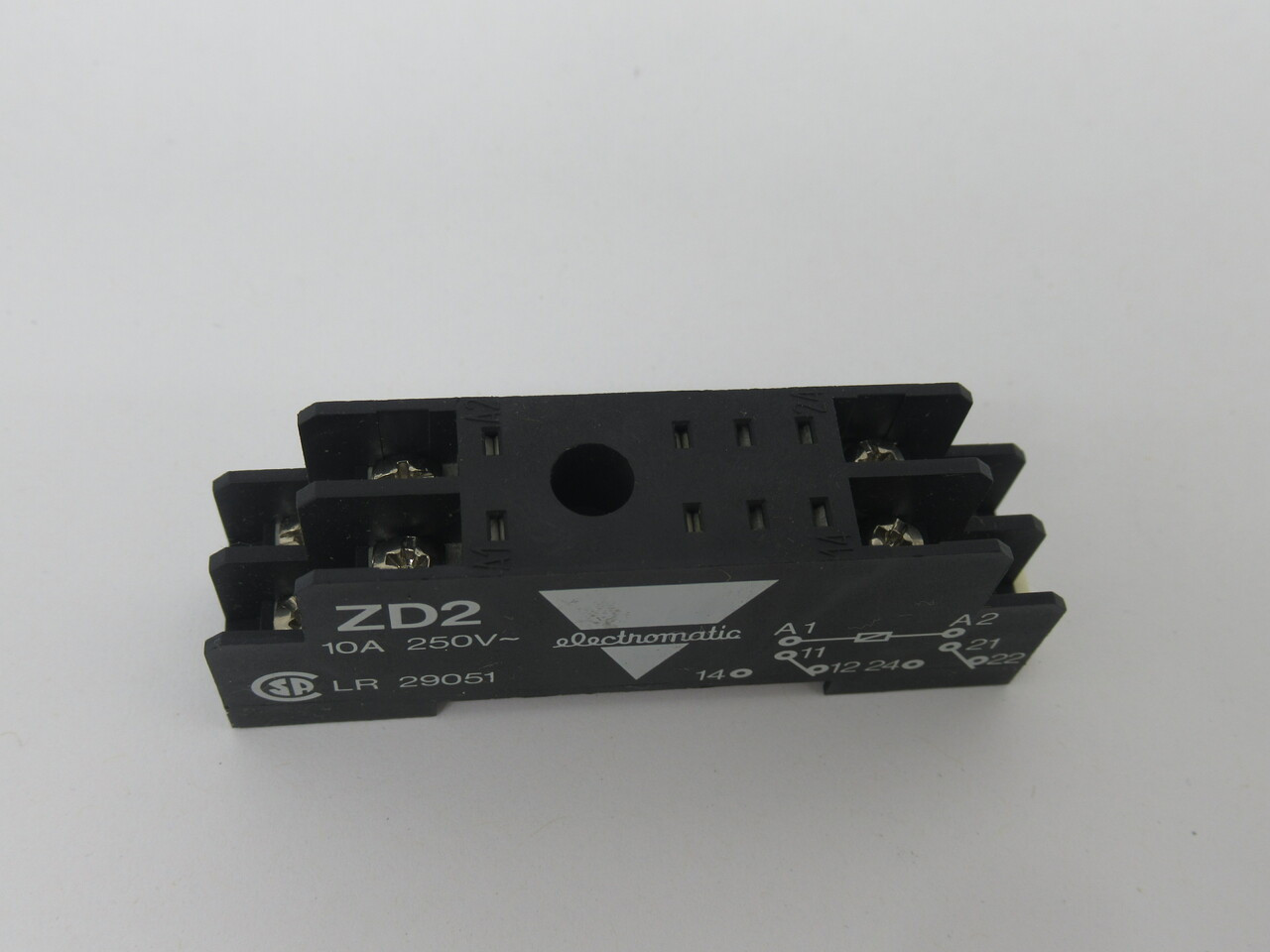 Electromatic ZD2 Relay Socket DIN-Rail 10A 250V NOP