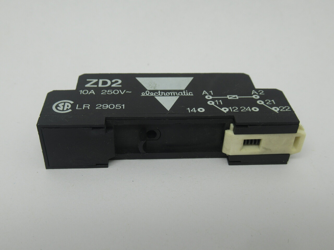Electromatic ZD2 Relay Socket DIN-Rail 10A 250V NOP