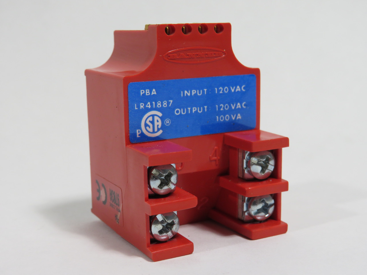 Banner 16384 PBA Power Block for Multi-Beam Photoelectric Sensor 120V 100VA NEW