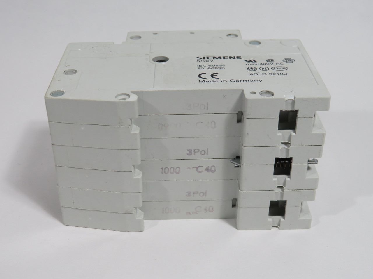 Siemens 5SX2340-7 Circuit Breaker 40A 400V 3-Pole *Small Chip* USED