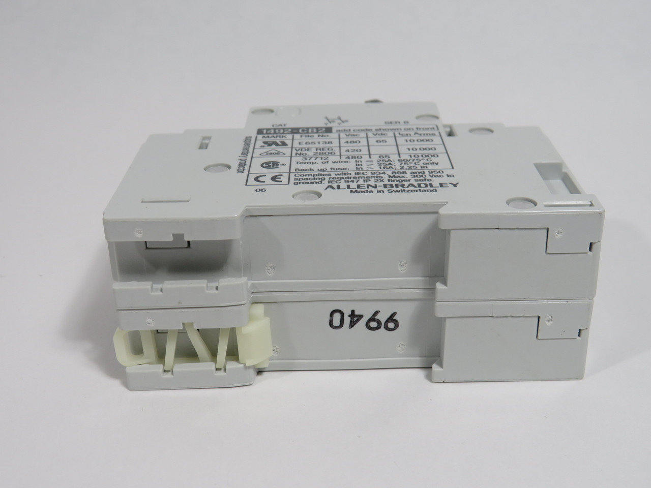 Allen-Bradley 1492-CB2G020 Series B Circuit Breaker 20A 480V 2-Pole NEW