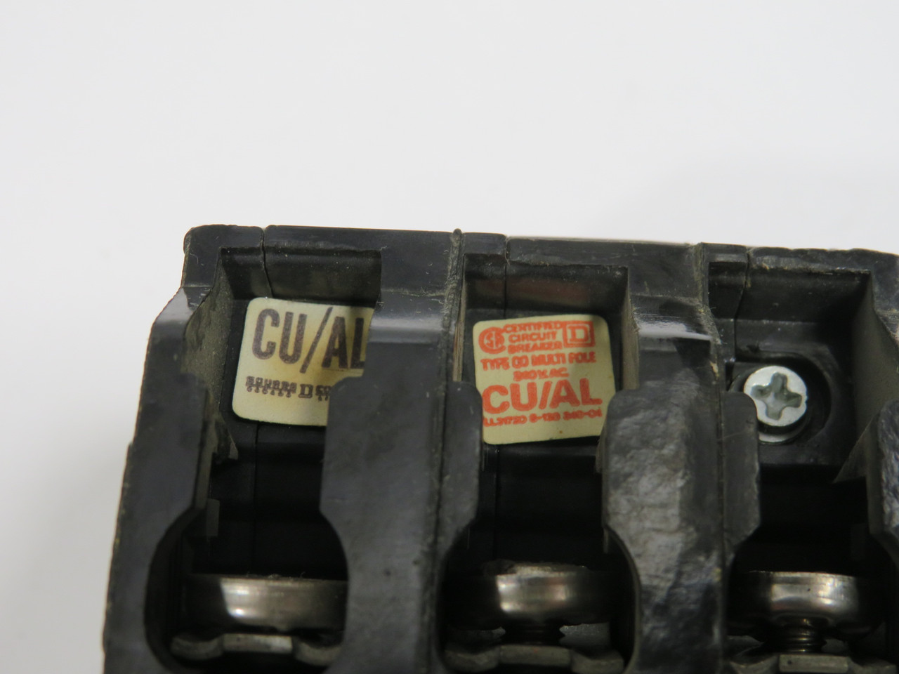 Square D QOB330 Circuit Breaker 30A 240V 3-Pole *Missing Screws* USED