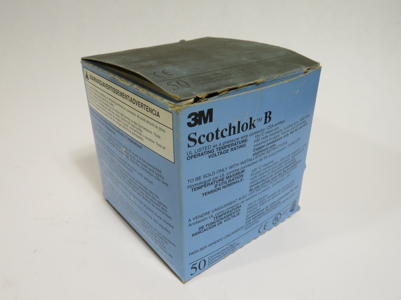 3M 054007-20066 Scotchlok B Electrical Spring Connector 50-Pack NEW