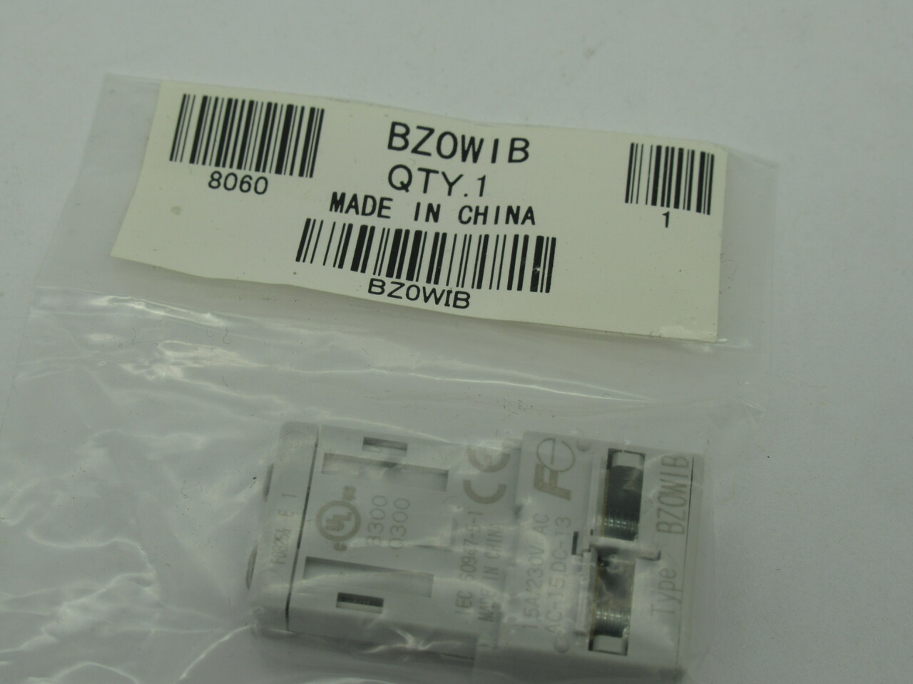 Fuji BZOWIB Auxiliary Contact 1.5A 230VAC AC-15 DC-13 NWB