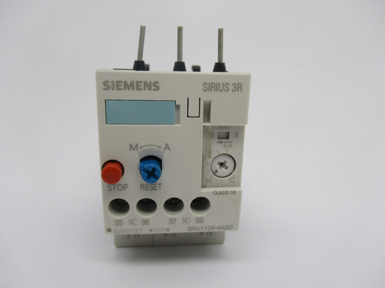 Siemens 3RU1126-4AB0 Overload Relay 11-16Amp Class 10 USED