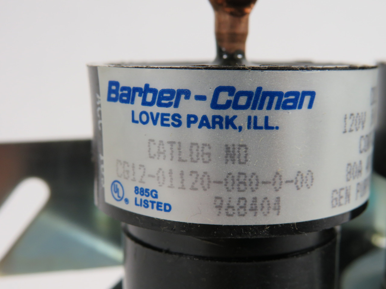 Barber-Colman CG12-01120-080-0-00 Mercury Relay 120V 50/60Hz 80A NEW
