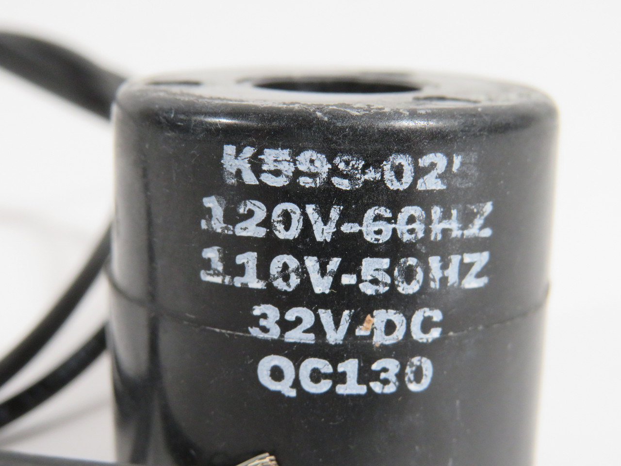 Parker K593-025 Solenoid Coil 110V@50Hz 120V@60Hz 32VDC USED