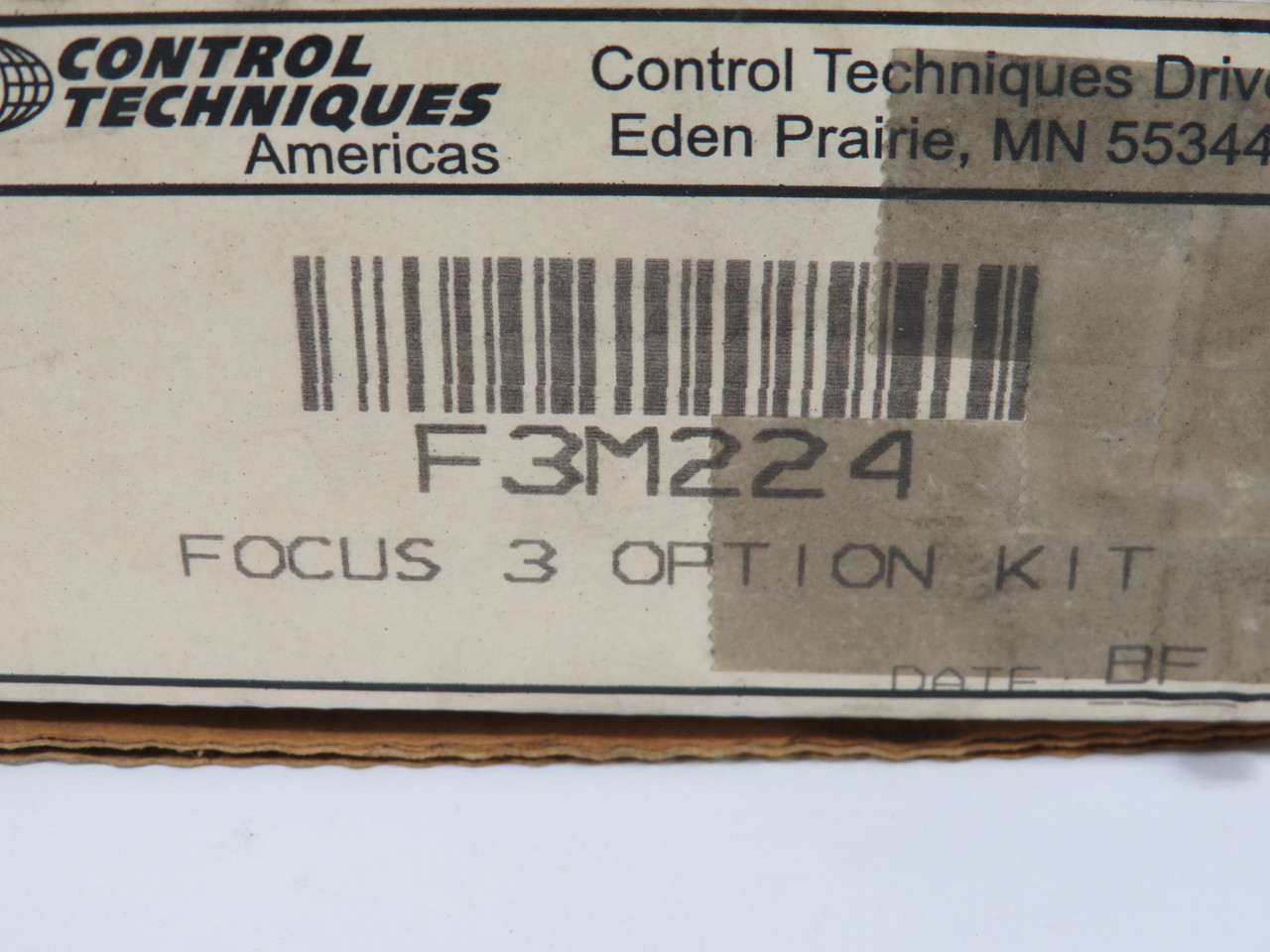 Control Techniques F3M224 "M" Contactor Kit for Focus 3 Drive *Damaged Box* NEW
